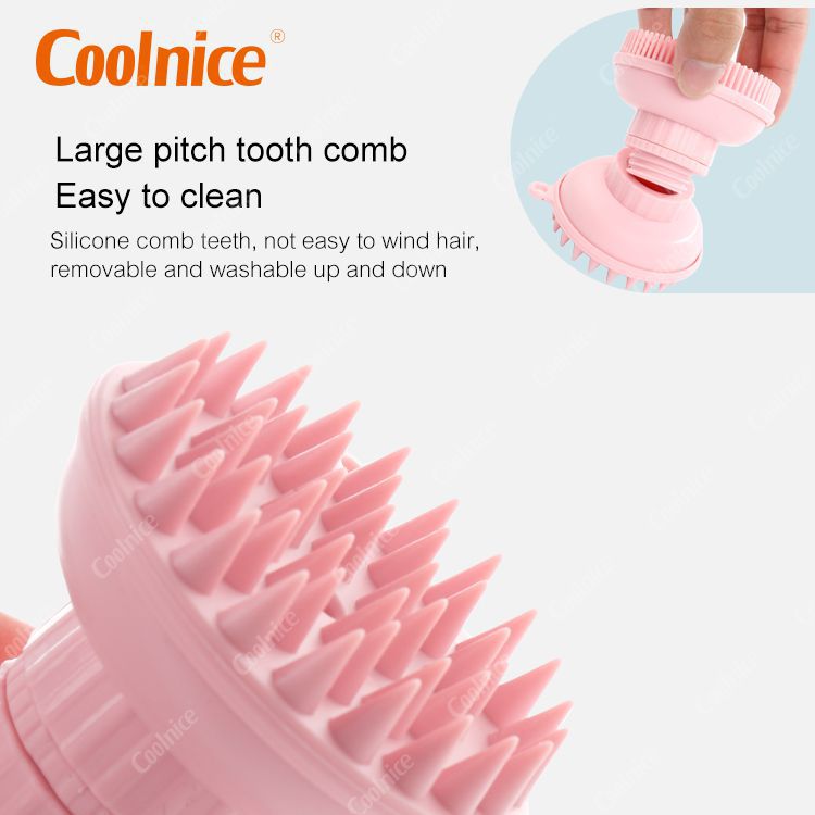 Two side hair brush with face cleaner
